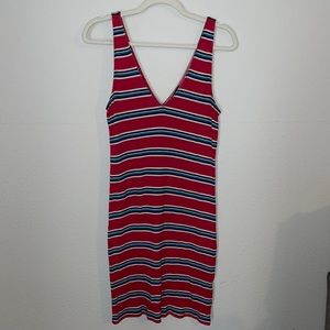 Express Striped 90s Style Dress